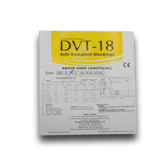 Dvt 18 Anti-Embolism Stocking (Ag) - Small - (001932) - www.mycare.lk