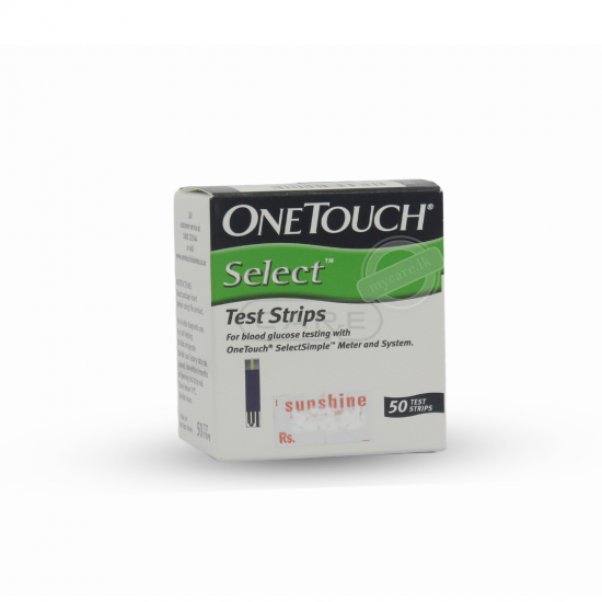 One Touch Test Strips (Select) 50 S - (002623) - www.mycare.lk