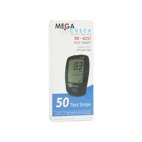 Mega Check Test Strips (New) - Td 4257 - (005064) - www.mycare.lk