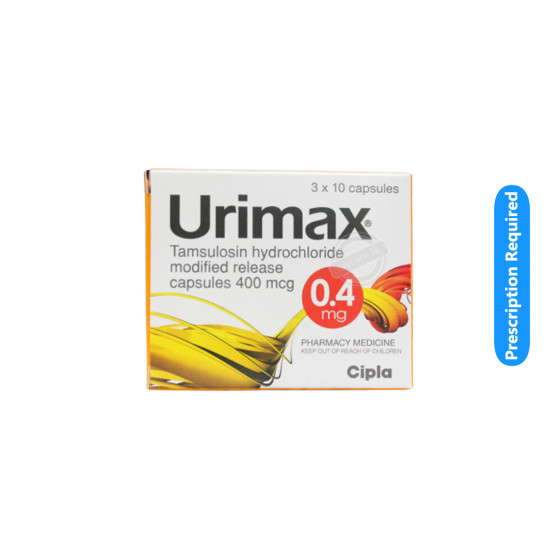 Urimax 0.4Mg Capsules (Spc) - (005811) - www.mycare.lk