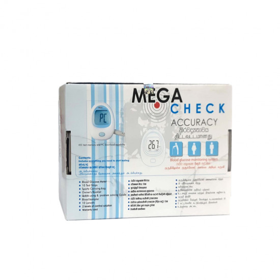Mega Check Gluco Meter - Td 4207 - (008739) - www.mycare.lk