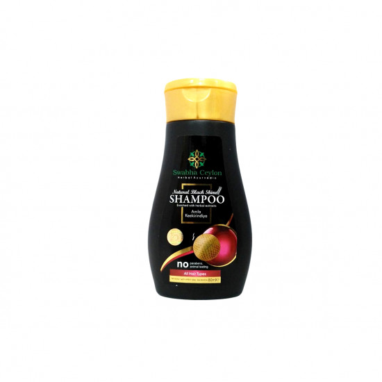 Swabha Ceylon Natural Black Shine Shampoo 80Ml - (010083) - www.mycare.lk
